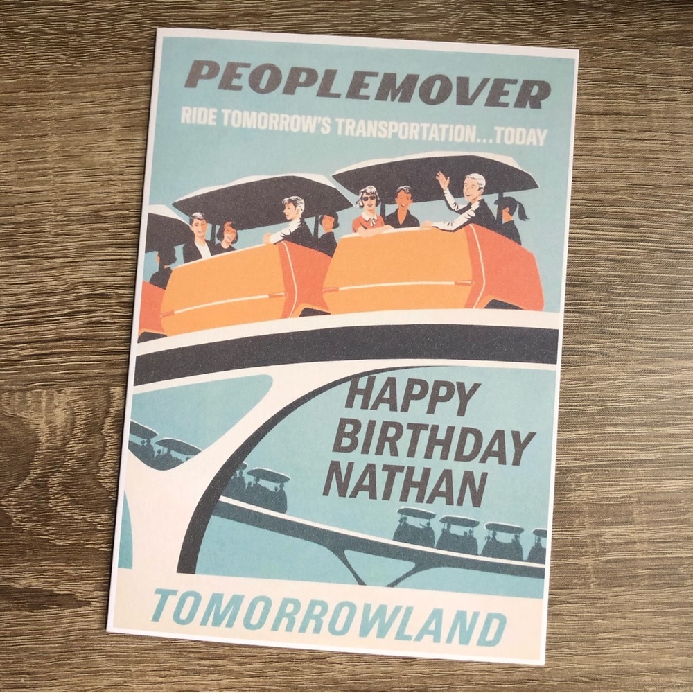 NEW Disney “Happy Birthday Nathan” Card